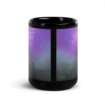 Summer Storm Dreams - Black Glossy Mug