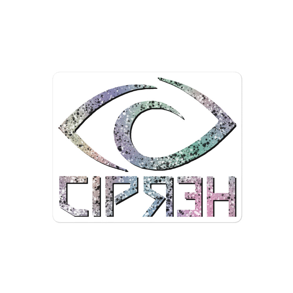 Cipher Pastel Splatter Logo - Bubble-free Sticker