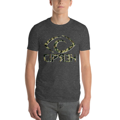 Cipher Camo Eye Logo - Unisex Lightweight T-Shirt