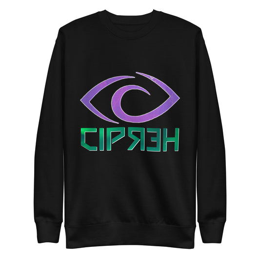 Cipher Dreaming Eye Logo - Unisex Premium Sweatshirt