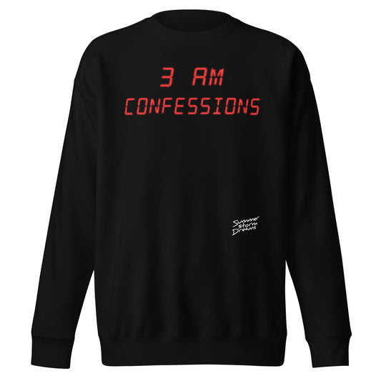 3 AM Confessions - Unisex Premium Sweatshirt