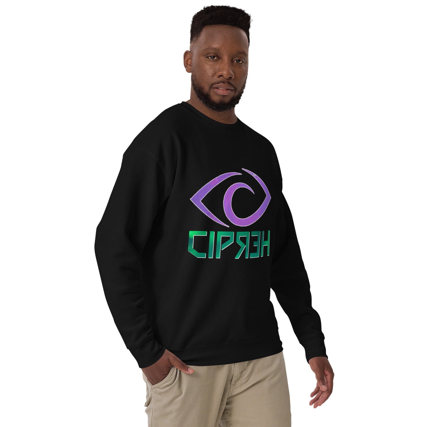 Cipher Dreaming Eye Logo - Unisex Premium Sweatshirt