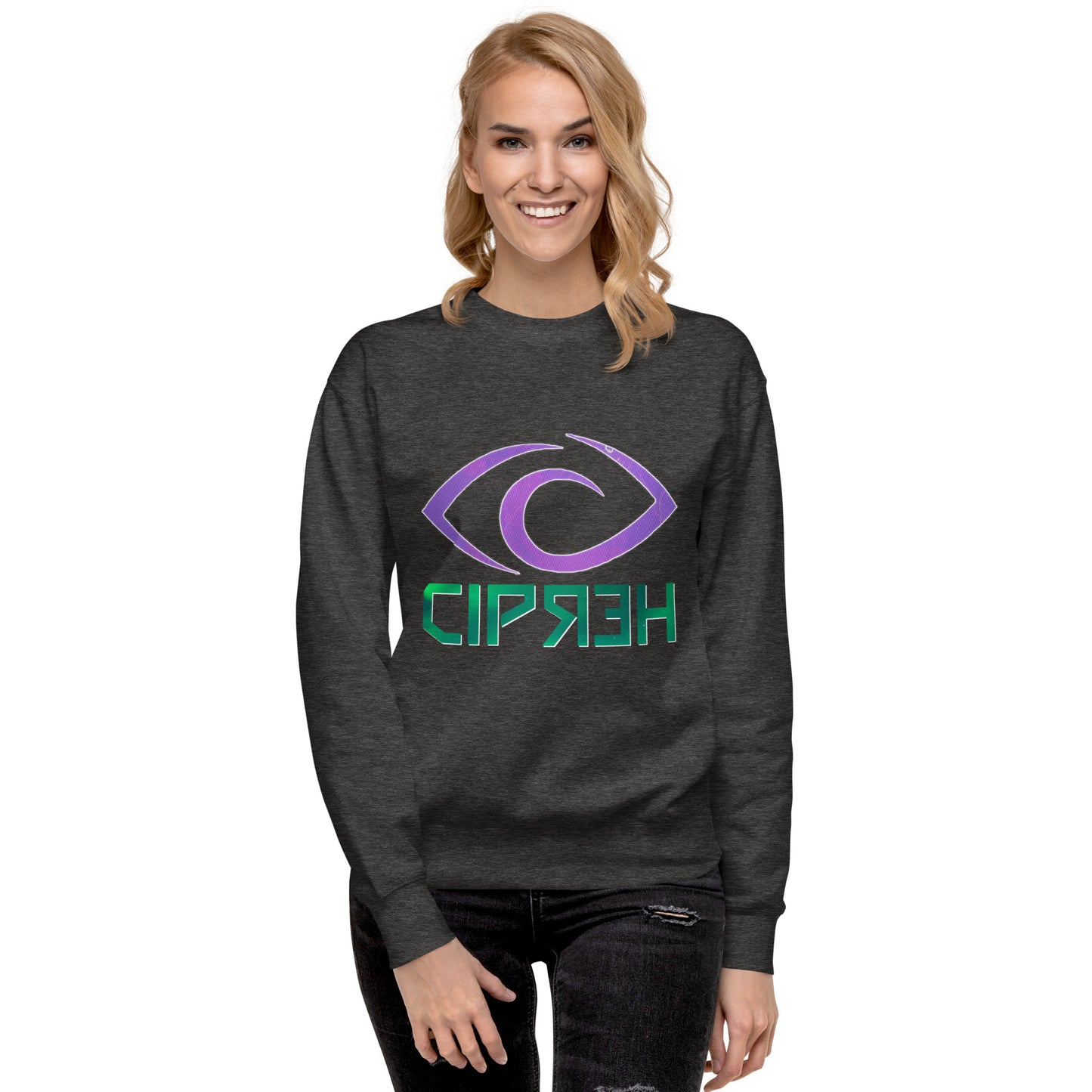 Cipher Dreaming Eye Logo - Unisex Premium Sweatshirt