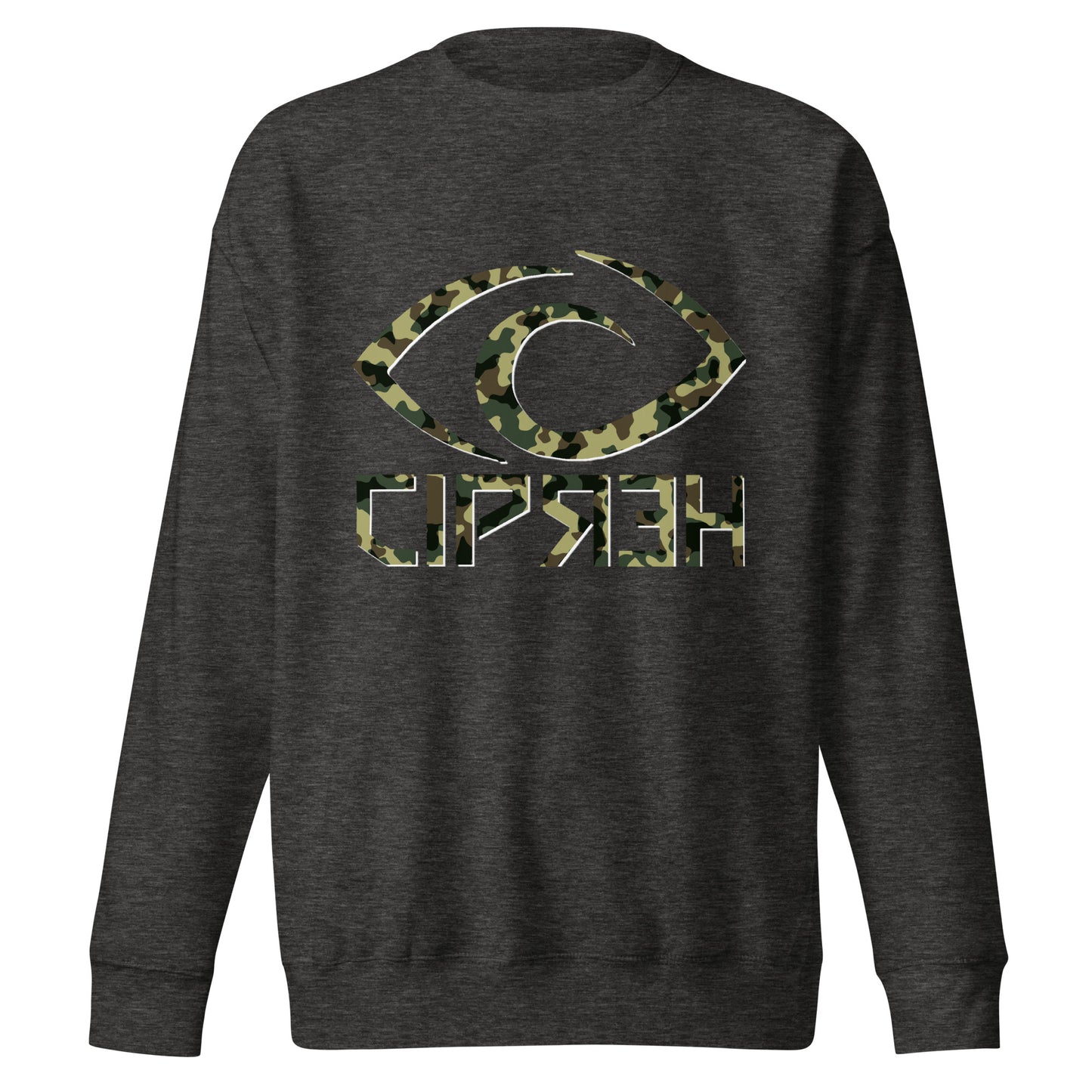 Cipher Camo Eye Logo - Unisex Premium Sweatshirt