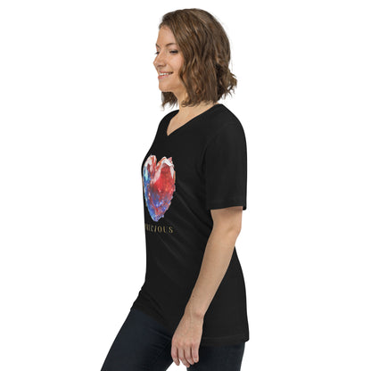 Precious - Unisex Short Sleeve V-Neck T-Shirt